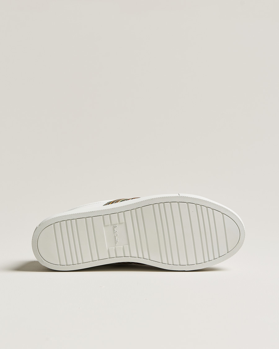 Homme | Paul Smith Ivo Sneaker White Multistripe Nappa | Pre-owned | Paul Smith Ivo Sneaker White Multistripe Nappa