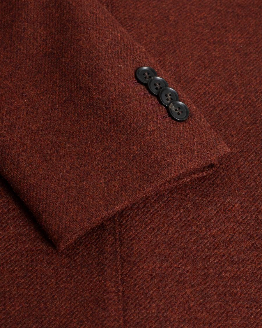 Homme | Oscar Jacobson Edgar Flannel Blazer Rust 48 | Pre-owned | Oscar Jacobson Edgar Flannel Blazer Rust 48