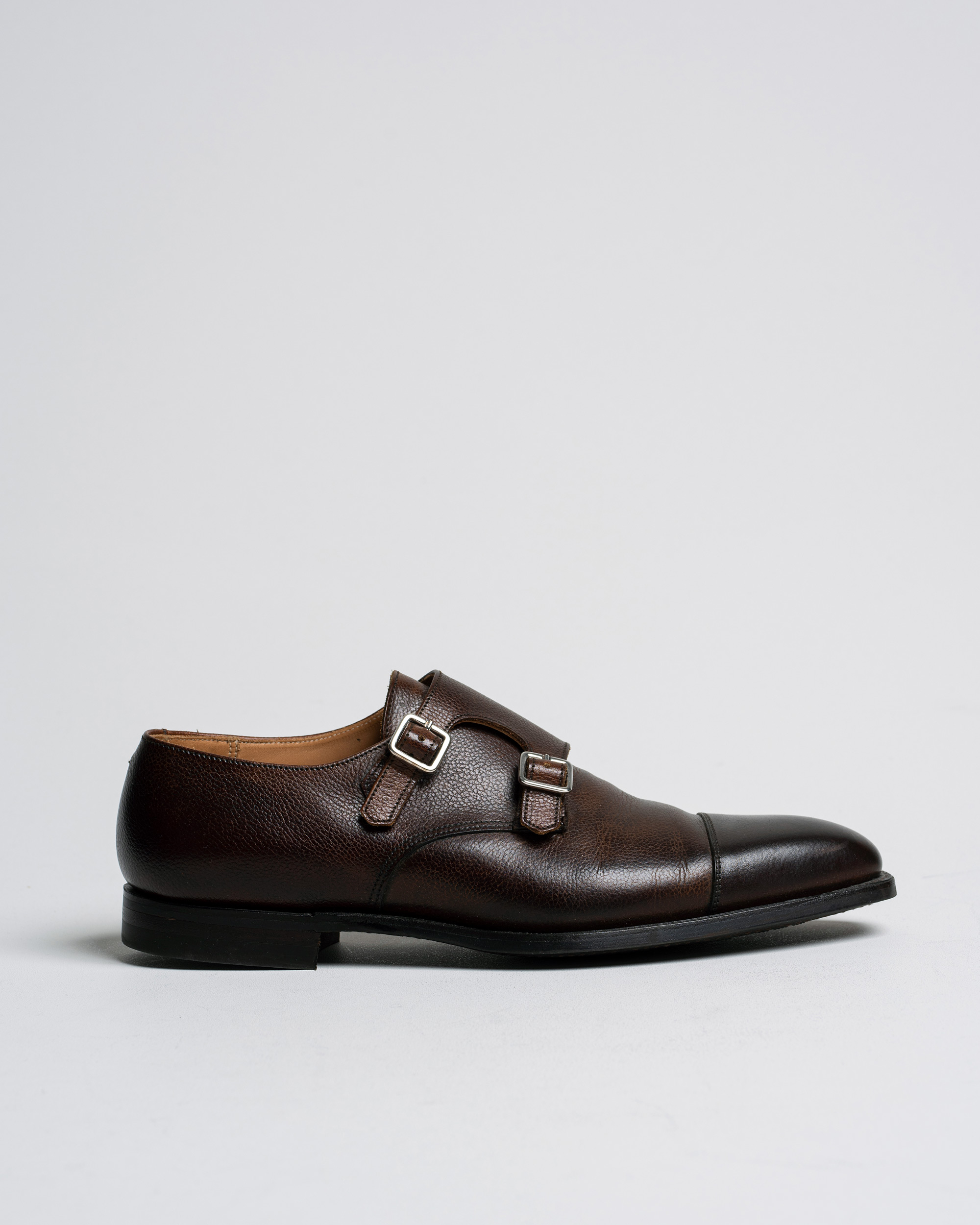 Homme | Crockett & Jones Lowndes Monkstrap City Sole Dark Brown Calf UK8,5 - EU42,5 | Pre-owned | Crockett & Jones Lowndes Monkstrap City Sole Dark Brown Calf UK8,5 - EU42,5