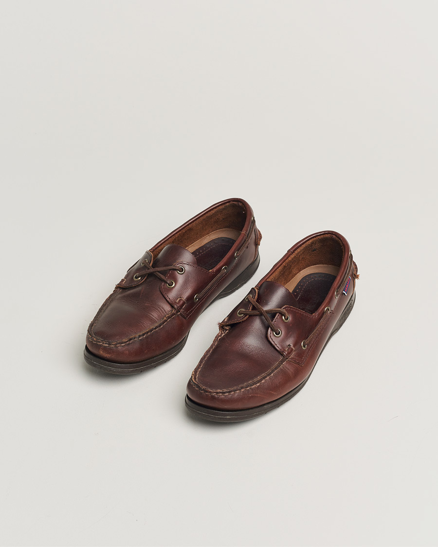 Homme | Sebago Endeavor Oiled Leather Boat Shoe Brown | Pre-owned | Sebago Endeavor Oiled Leather Boat Shoe Brown