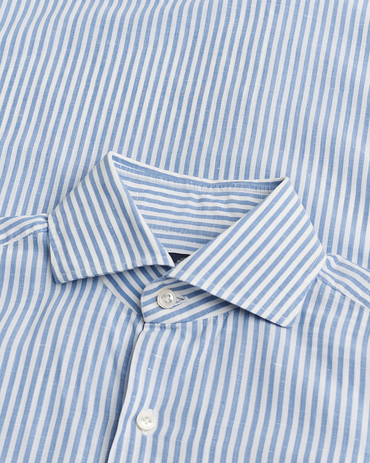 Homme | Finamore Napoli Slim Fit Shirt Blue Stripe 38 - S | Pre-owned | Finamore Napoli Slim Fit Shirt Blue Stripe 38 - S