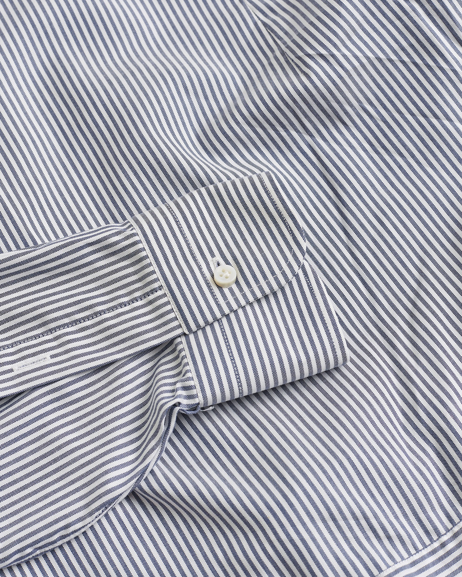Homme | Barba Napoli Cutaway Shirt Blue Striped 40 - M | Pre-owned | Barba Napoli Cutaway Shirt Blue Striped 40 - M