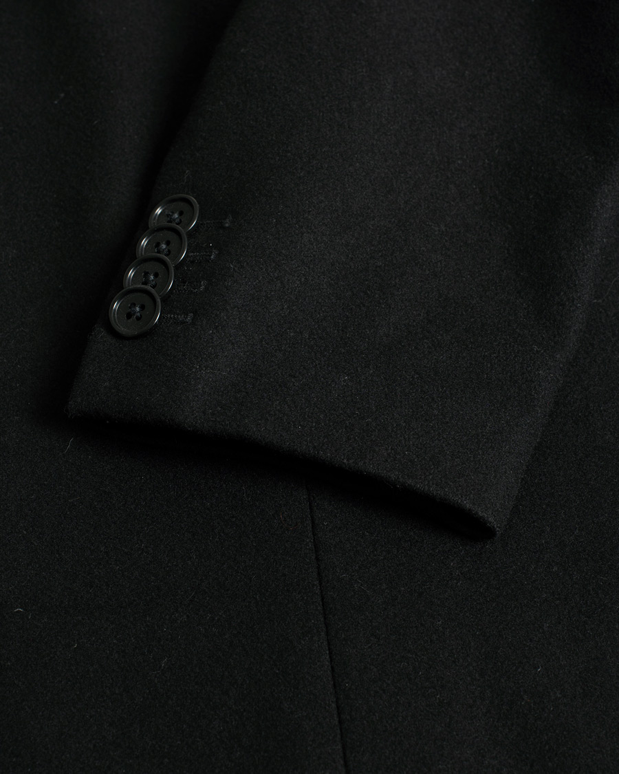 Homme | J.Lindeberg Wolger Compact Melton Coat Black | Pre-owned | J.Lindeberg Wolger Compact Melton Coat Black