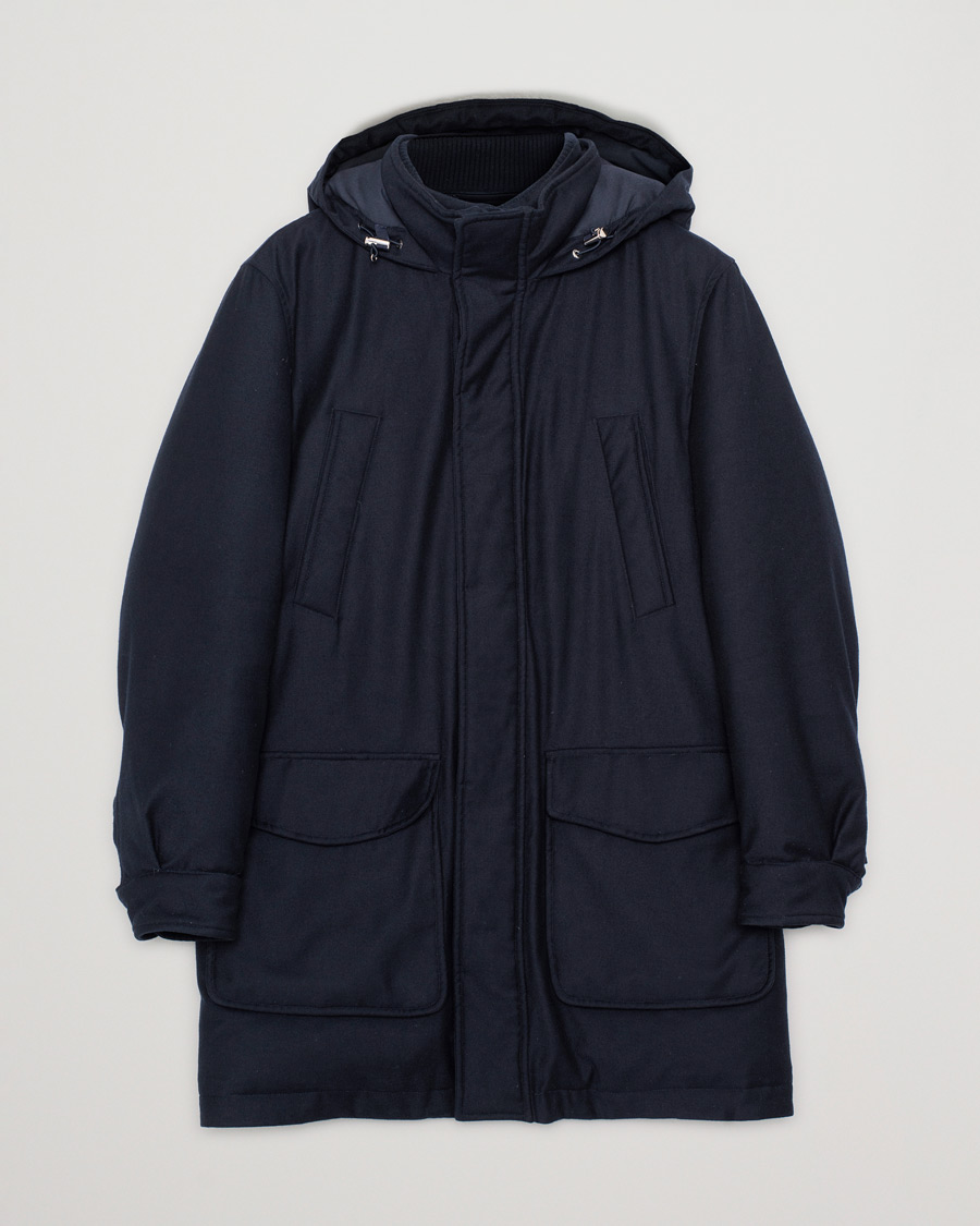 Homme | Morris Heritage Brunate Limited Wool Down Parka Navy | Pre-owned | Morris Heritage Brunate Limited Wool Down Parka Navy