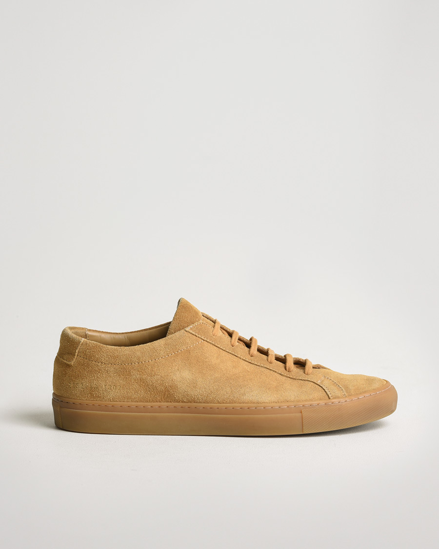 Homme | Common Projects Original Achilles Suede Sneaker Tan | Pre-owned | Common Projects Original Achilles Suede Sneaker Tan