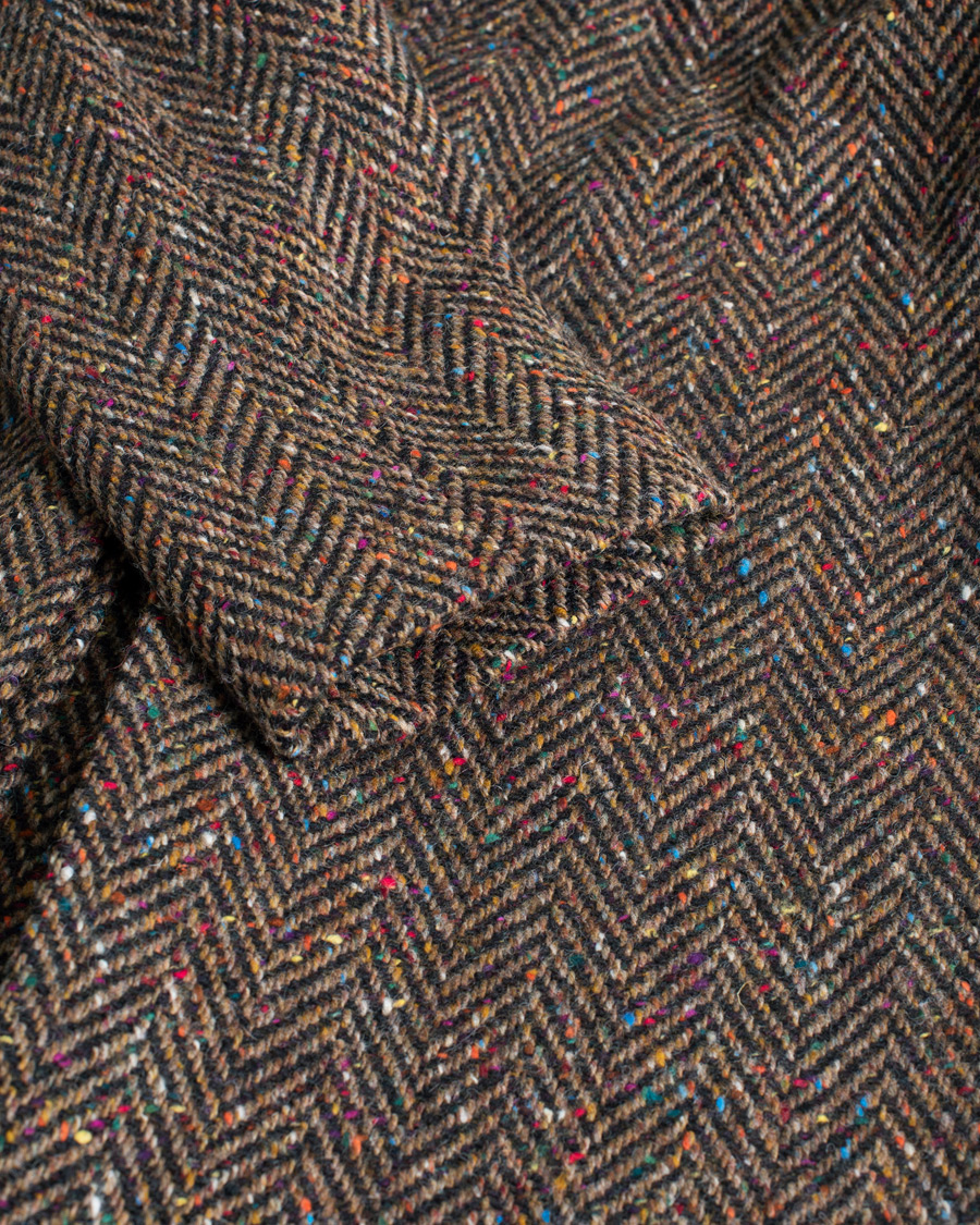 Homme | Berg&Berg Nelson Tweed Raglan Coat Brown 50 | Pre-owned | Berg&Berg Nelson Tweed Raglan Coat Brown 50