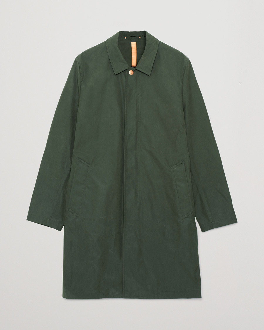 Homme | Private White V.C. Unlined Cotton Ventile Mac Coat 3.0 Moss Green | Pre-owned | Private White V.C. Unlined Cotton Ventile Mac Coat 3.0 Moss Green