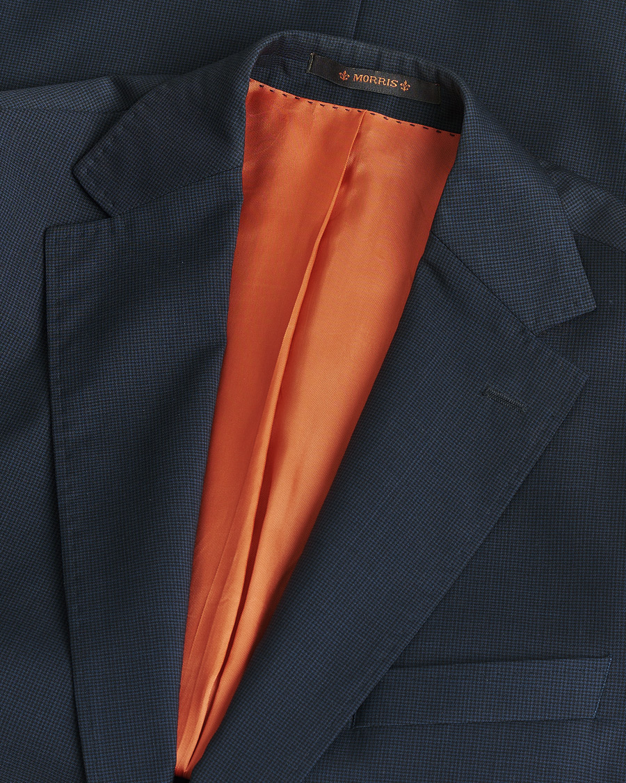 Homme | Pre-owned Costumes | Pre-owned | Morris Wool Suit Navy Check 150