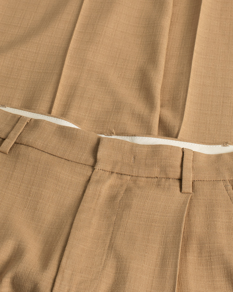 Homme | Pantalons | Pre-owned | Barena Talon Pleated Trousers Khaki