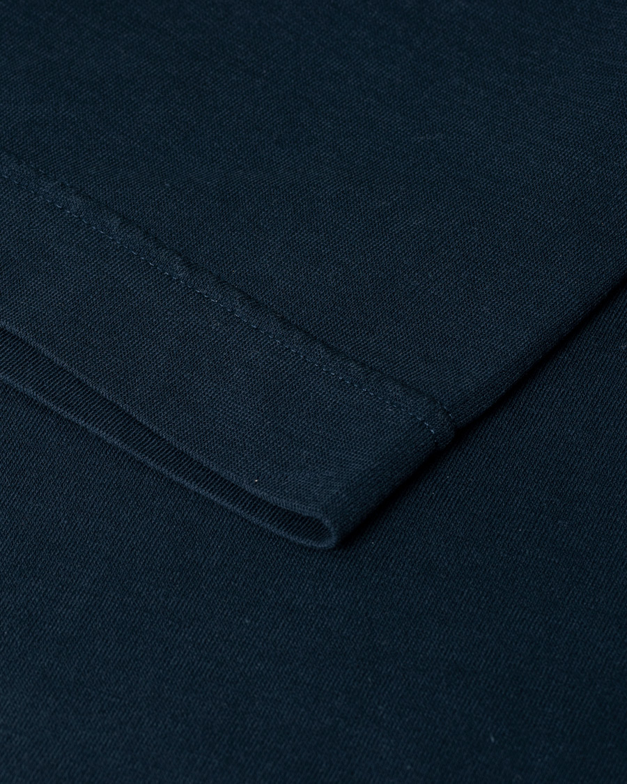 Homme | Zanone Ice Cotton Short Sleeve Polo Dark Blue 52 | Pre-owned | Zanone Ice Cotton Short Sleeve Polo Dark Blue 52
