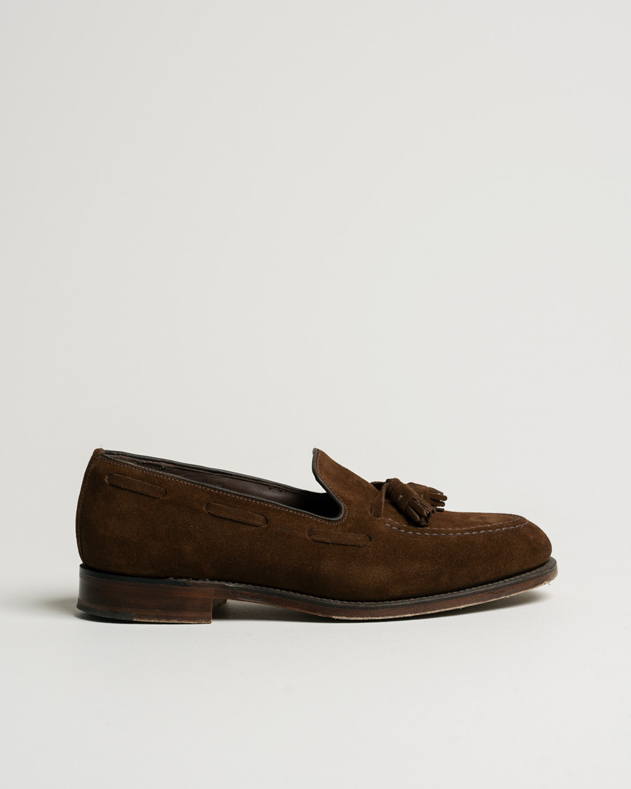 Homme | Loake 1880 Russell Tassel Loafer Polo Oiled Suede | Pre-owned | Loake 1880 Russell Tassel Loafer Polo Oiled Suede
