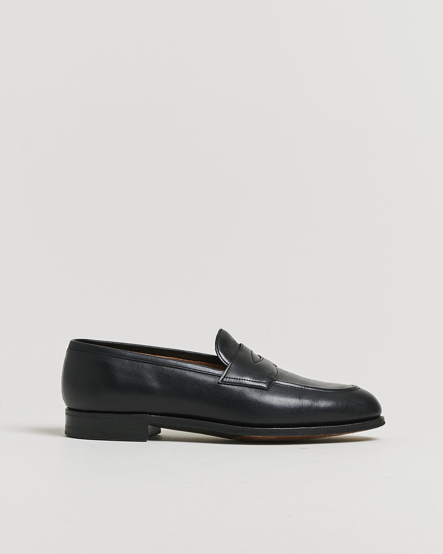 Homme | Pre-owned Chaussures cousues trépointe | Pre-owned | Edward Green Piccadilly Penny Loafer Black Calf UK7,5 - EU41,5