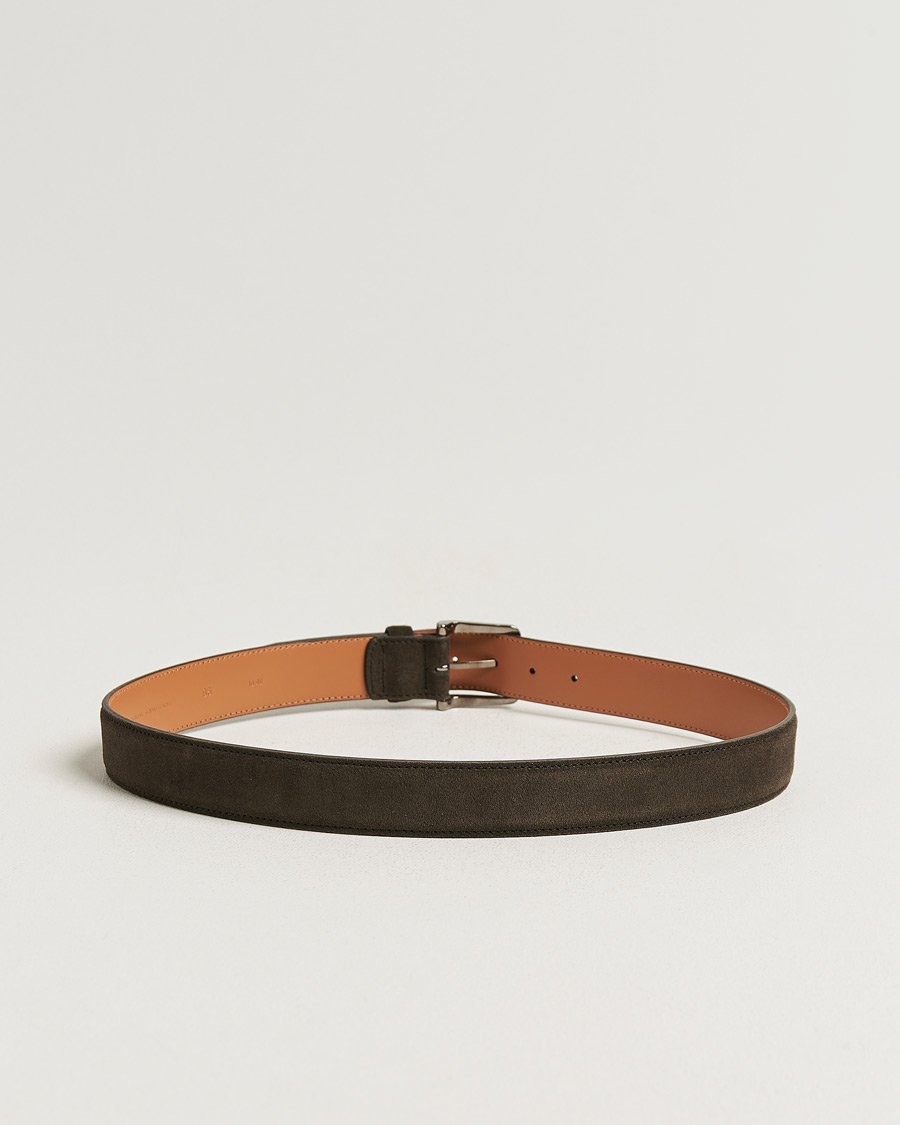 Homme | Pre-owned Accessoires | Pre-owned | Tod's Suede 3,5 cm Belt Brown 95