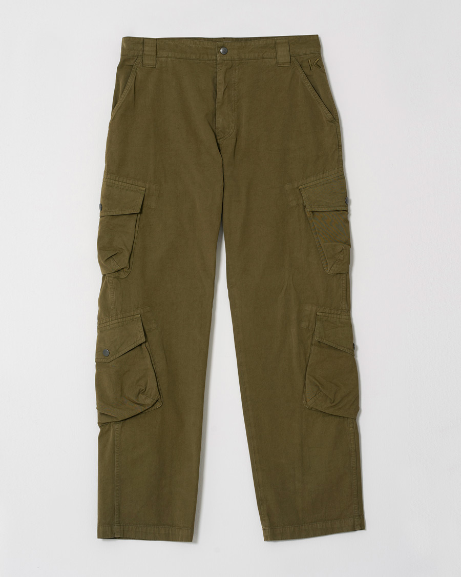 Homme | Pantalons | Pre-owned | KENZO Utilitarian Cargo Trousers Green W32