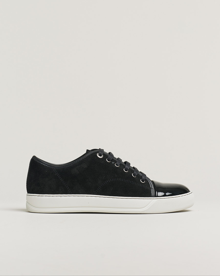 Homme | Lanvin DBB1 Patent Cap Toe Sneaker Black | Pre-owned | Lanvin DBB1 Patent Cap Toe Sneaker Black