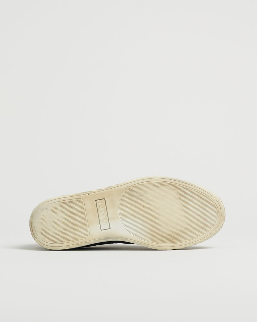 Homme | Lanvin DBB1 Patent Cap Toe Sneaker Black | Pre-owned | Lanvin DBB1 Patent Cap Toe Sneaker Black