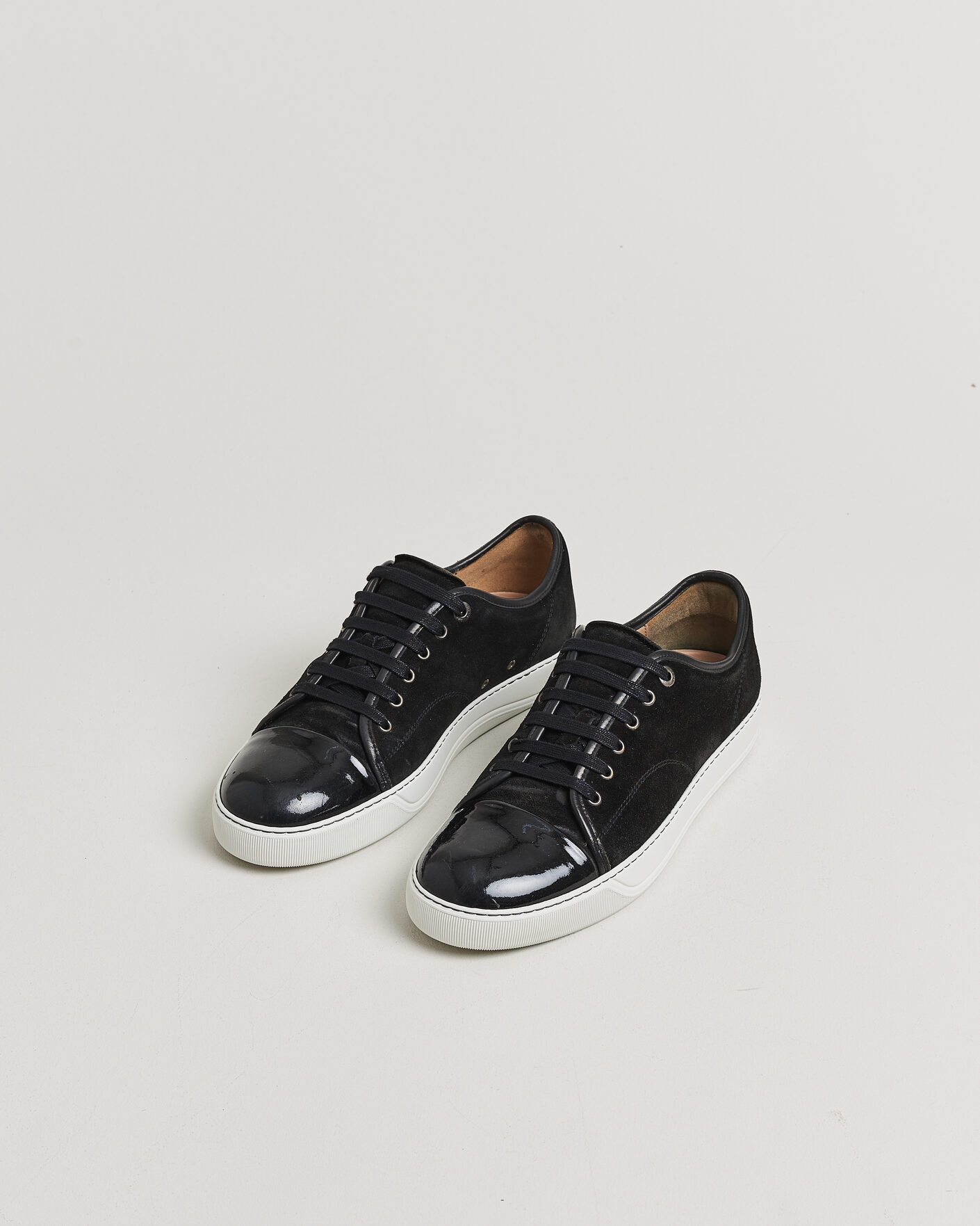 Homme | Pre-owned Chaussures | Pre-owned | LanvinDBB1 Patent Cap Toe SneakerBlackUK9 - EU43
