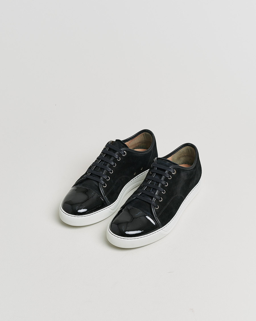 Homme | Pre-owned Chaussures | Pre-owned | Lanvin DBB1 Patent Cap Toe Sneaker Black UK10 - EU44