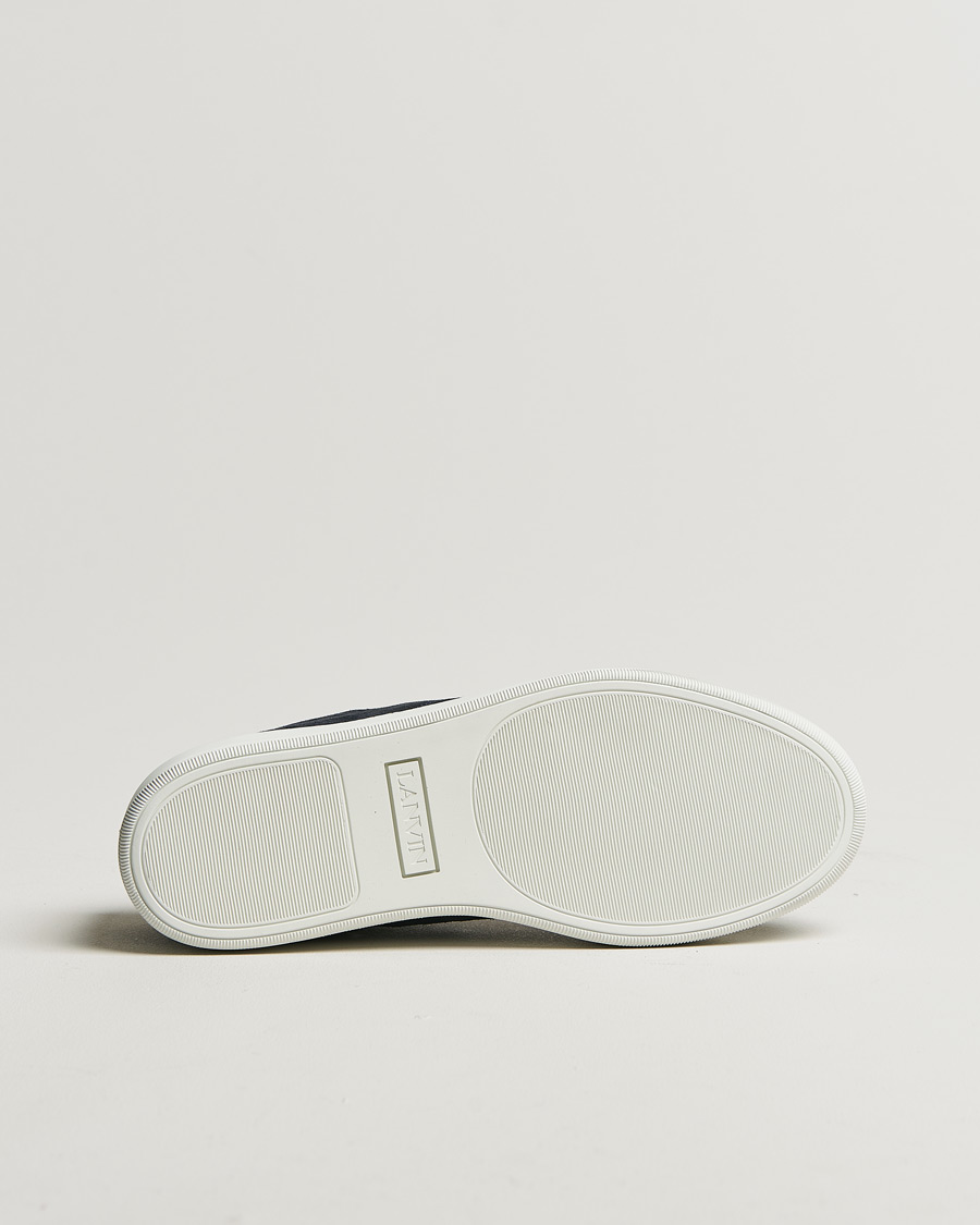 Homme | Lanvin Patent Cap Toe Sneaker Navy | Pre-owned | Lanvin Patent Cap Toe Sneaker Navy