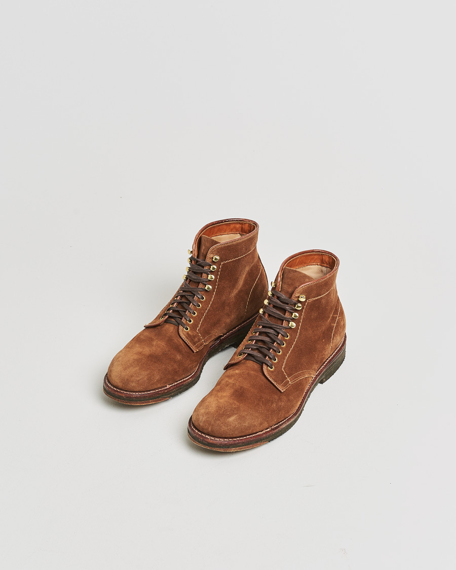 Homme | Pre-owned Chaussures | Pre-owned | Alden 46054H Plain Toe Boot Snuff Suede US8 - EU41,5