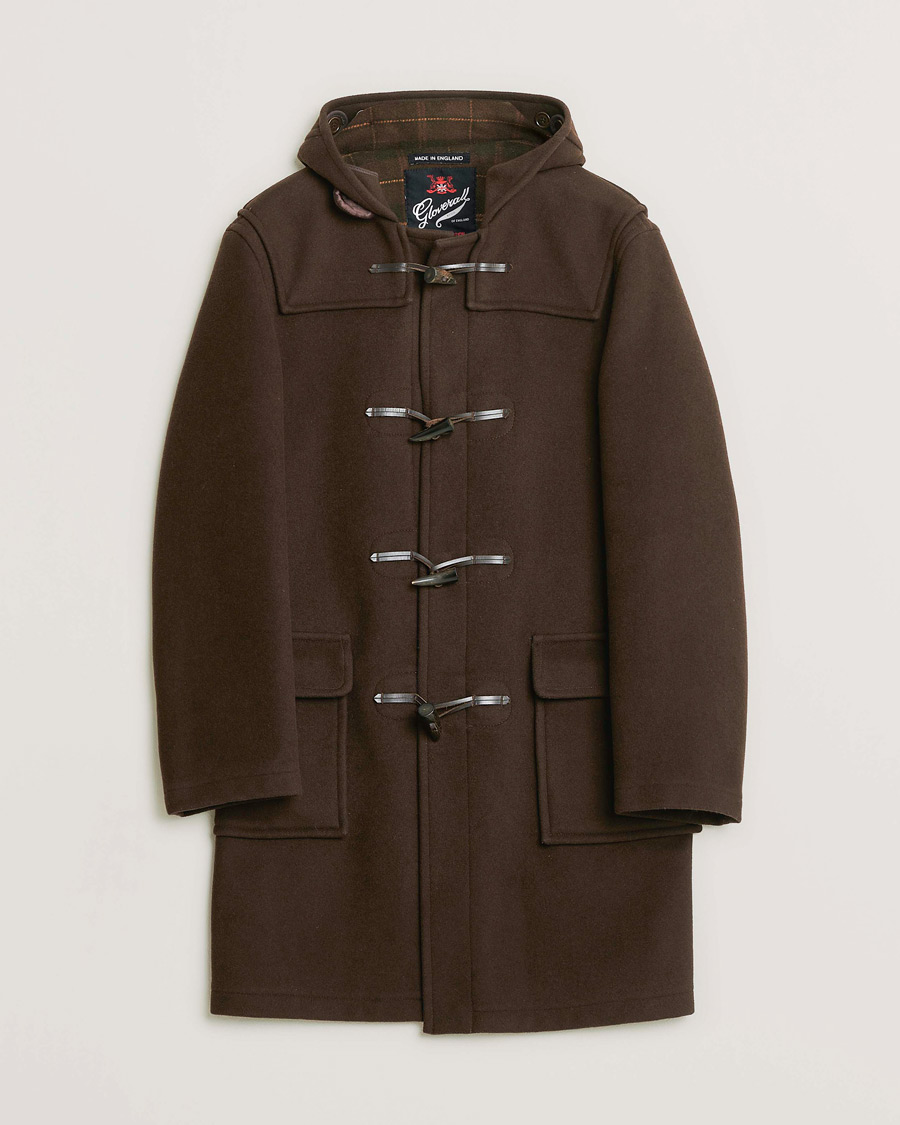 Homme | Gloverall Morris Duffle Coat Brown 46 | Pre-owned | Gloverall Morris Duffle Coat Brown 46