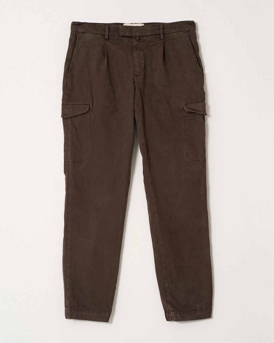 Homme | Pantalons | Pre-owned | Briglia 1949 Brushed Cotton Cargo Trousers Brown 46