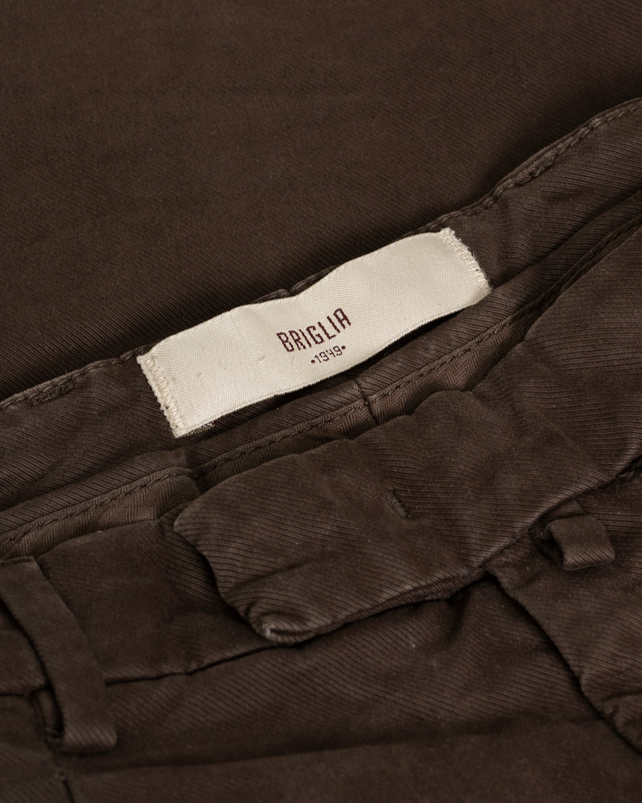 Homme | Pantalons | Pre-owned | Briglia 1949 Brushed Cotton Cargo Trousers Brown 46