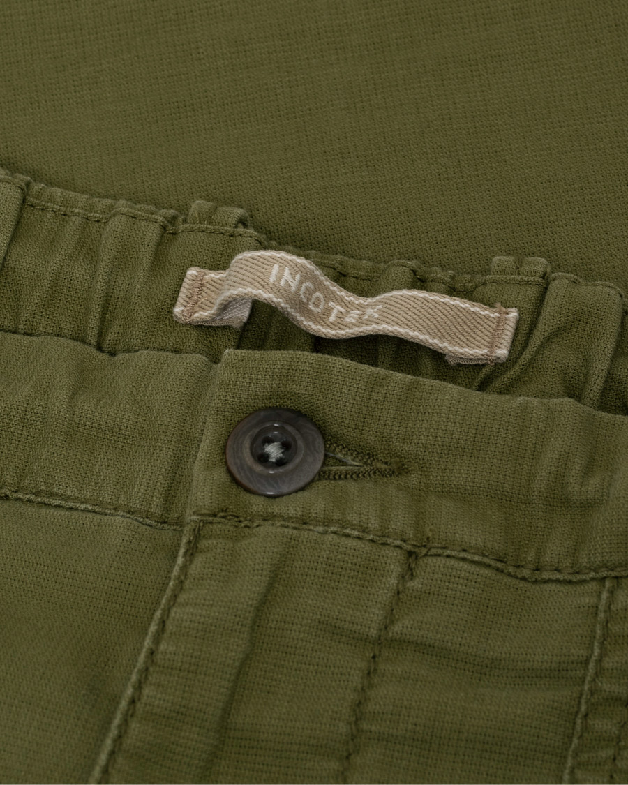 Homme | Pantalons | Pre-owned | Incotex Slim Fit Drawstring Work Pants Military W32