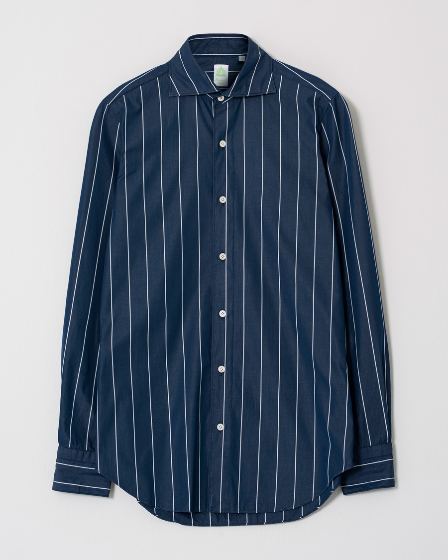 Homme | Chemises | Pre-owned | Finamore Napoli Tokyo Vintage Cotton Shirt Navy 39 - M