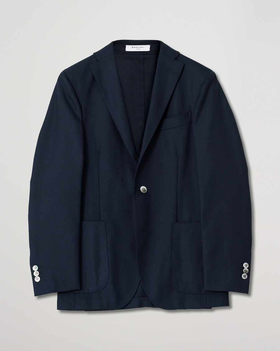 Homme | Blazers | Pre-owned | Boglioli K Jacket Wool Hopsack Blazer Navy