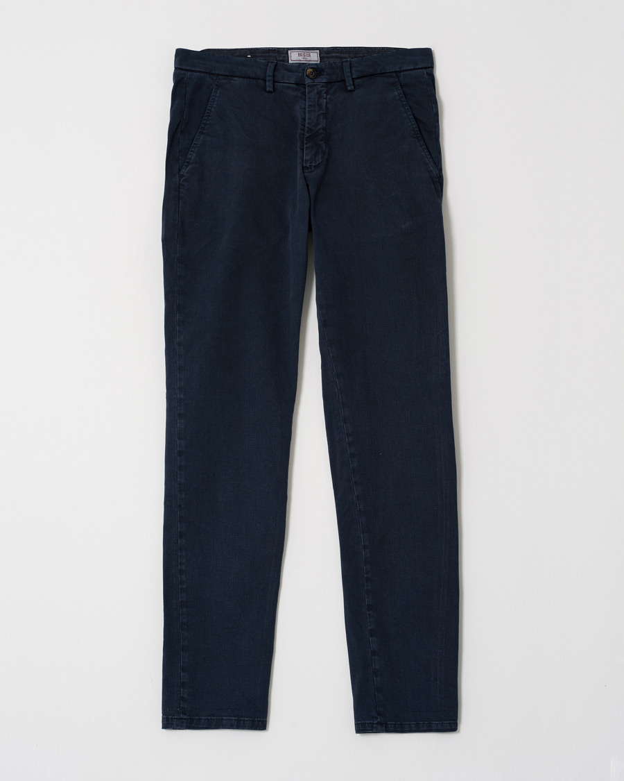 Homme | Pantalons | Pre-owned | Briglia 1949 Slim Fit Cotton Chinos Navy 44