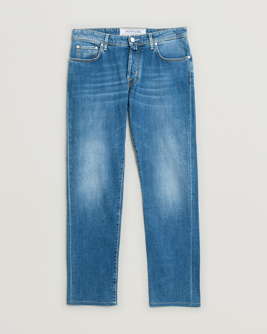 Homme | Jeans | Pre-owned | Jacob Cohën 688 Slim Fit Jeans Light Blue