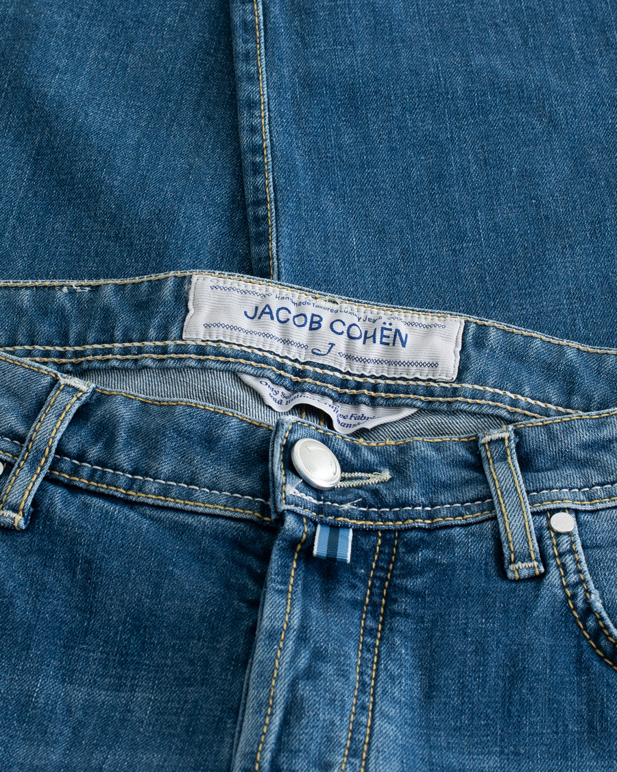 Homme | Jeans | Pre-owned | Jacob Cohën 688 Slim Fit Jeans Light Blue