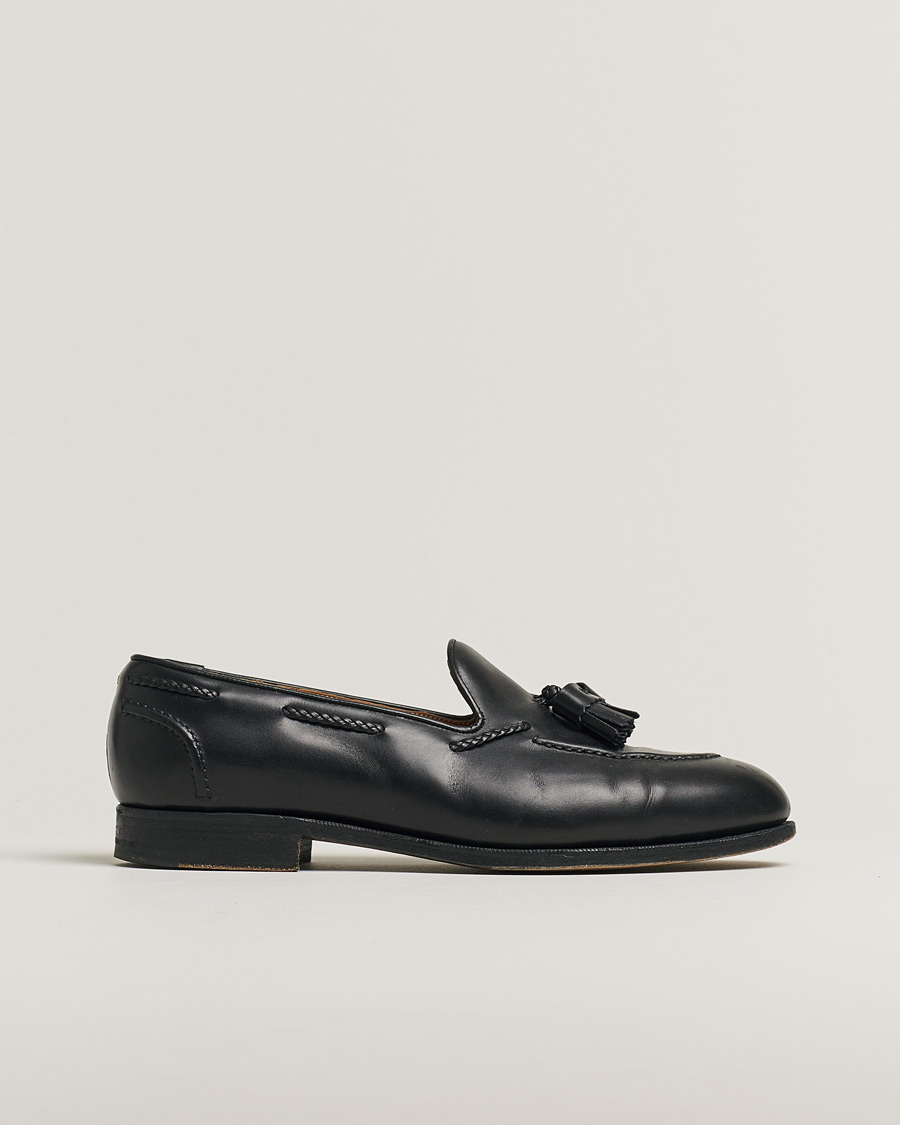 Homme | Edward Green Belgravia Tassel Loafer Black Calf | Pre-owned | Edward Green Belgravia Tassel Loafer Black Calf
