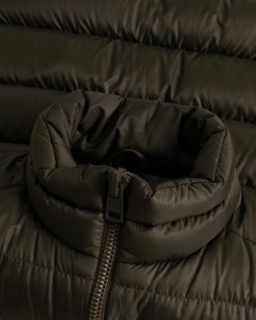 Homme | Manteaux Et Vestes | Pre-owned | Herno Globe Down Puffer Gilet Forest Green