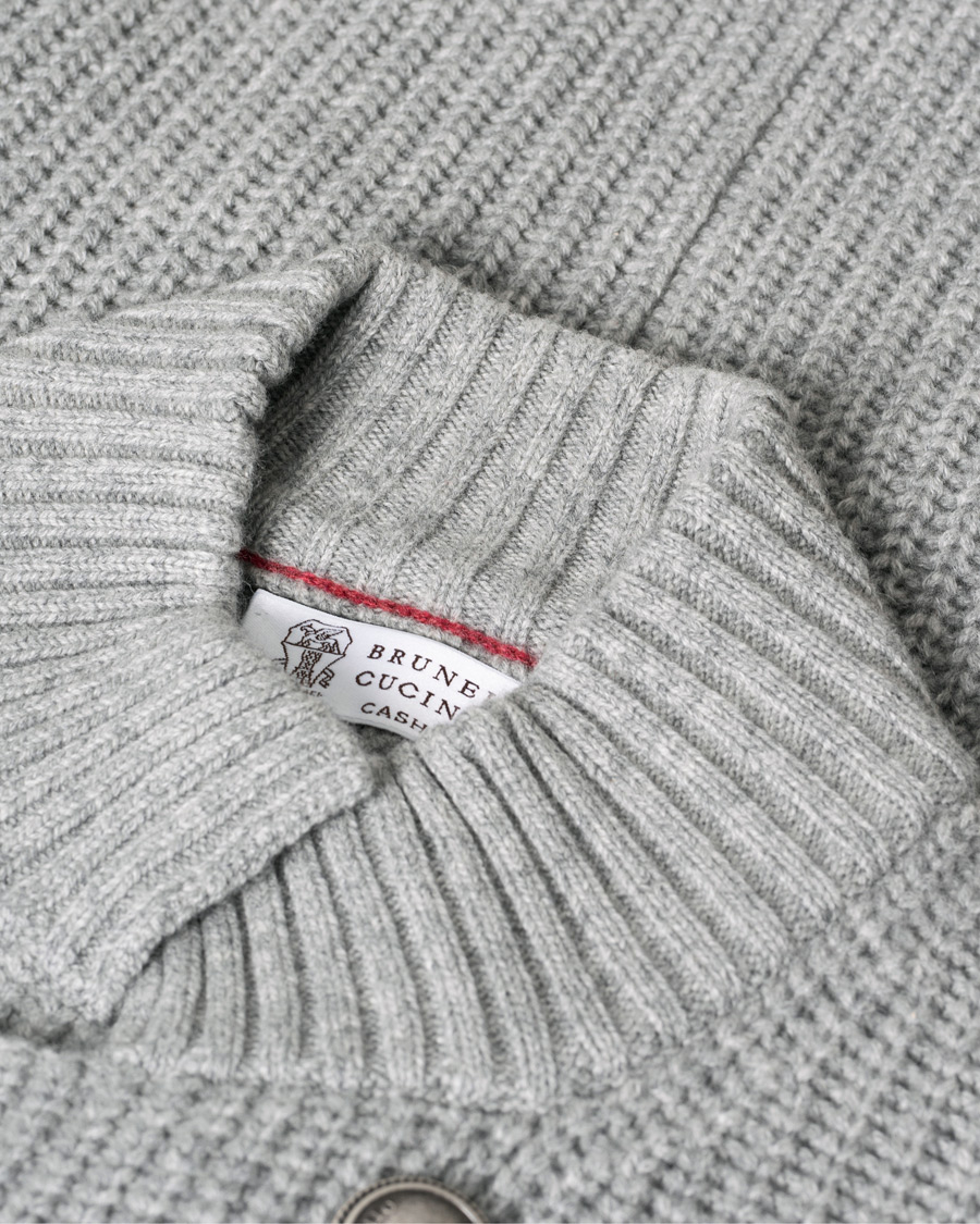 Homme | Pulls Et Tricots | Pre-owned | Brunello Cucinelli Double Breasted Cashmere Cardigan Jacket Grey Melange