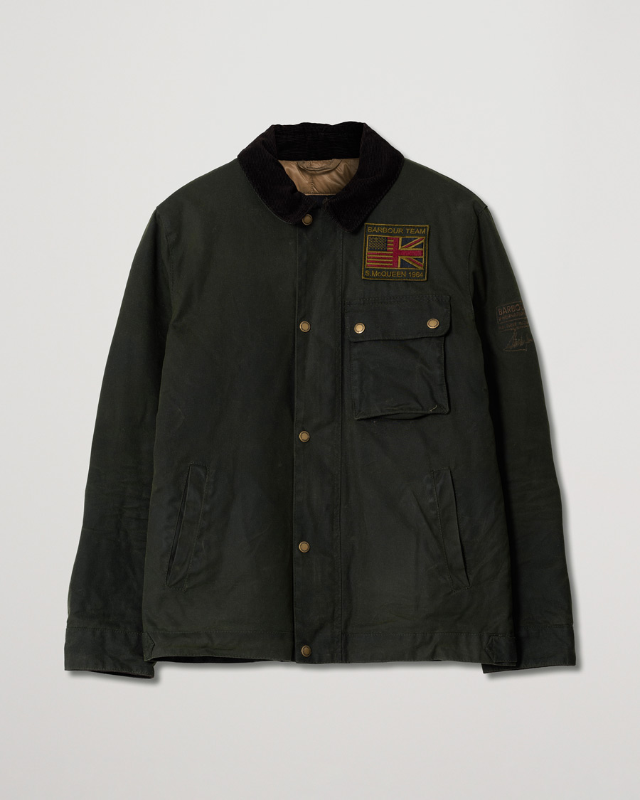 Homme | Manteaux Et Vestes | Pre-owned | Barbour International Steve McQueen Workers Wax Jacket Sage