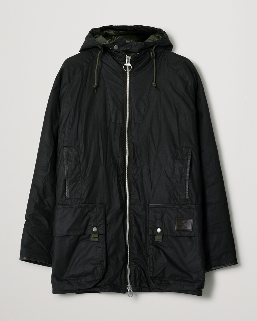 Homme | Manteaux Et Vestes | Pre-owned | Barbour Gold Standard Scalpay Hunting Hooded Wax Jacket Olive XXL