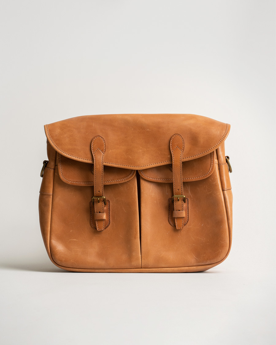 Homme | Polo Ralph Lauren Leather Duffle Bag Natural | Pre-owned | Polo Ralph Lauren Leather Duffle Bag Natural