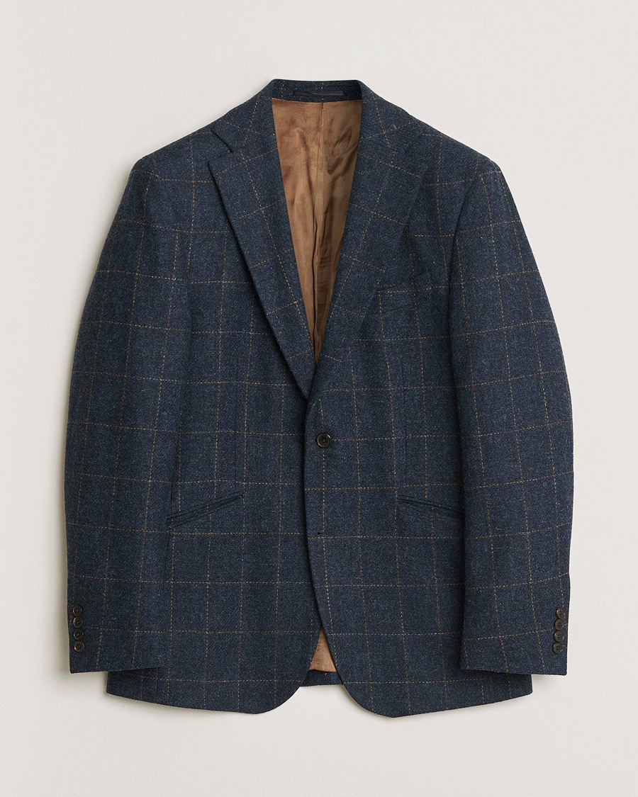 Homme | Pre-owned Blazers | Pre-owned | Walker Slater Edward Tweed Cheked Blazer Navy UK40 - EU50