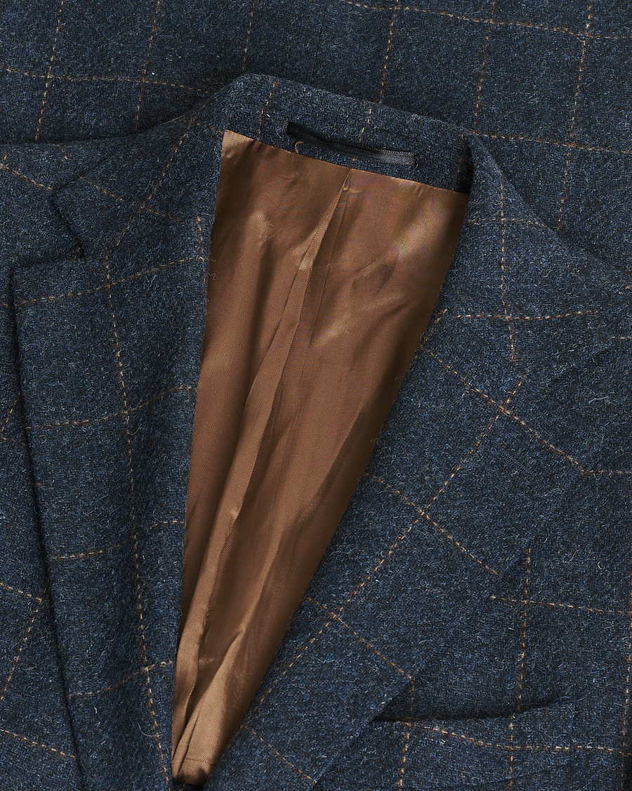 Homme | Pre-owned Blazers | Pre-owned | Walker Slater Edward Tweed Cheked Blazer Navy UK40 - EU50