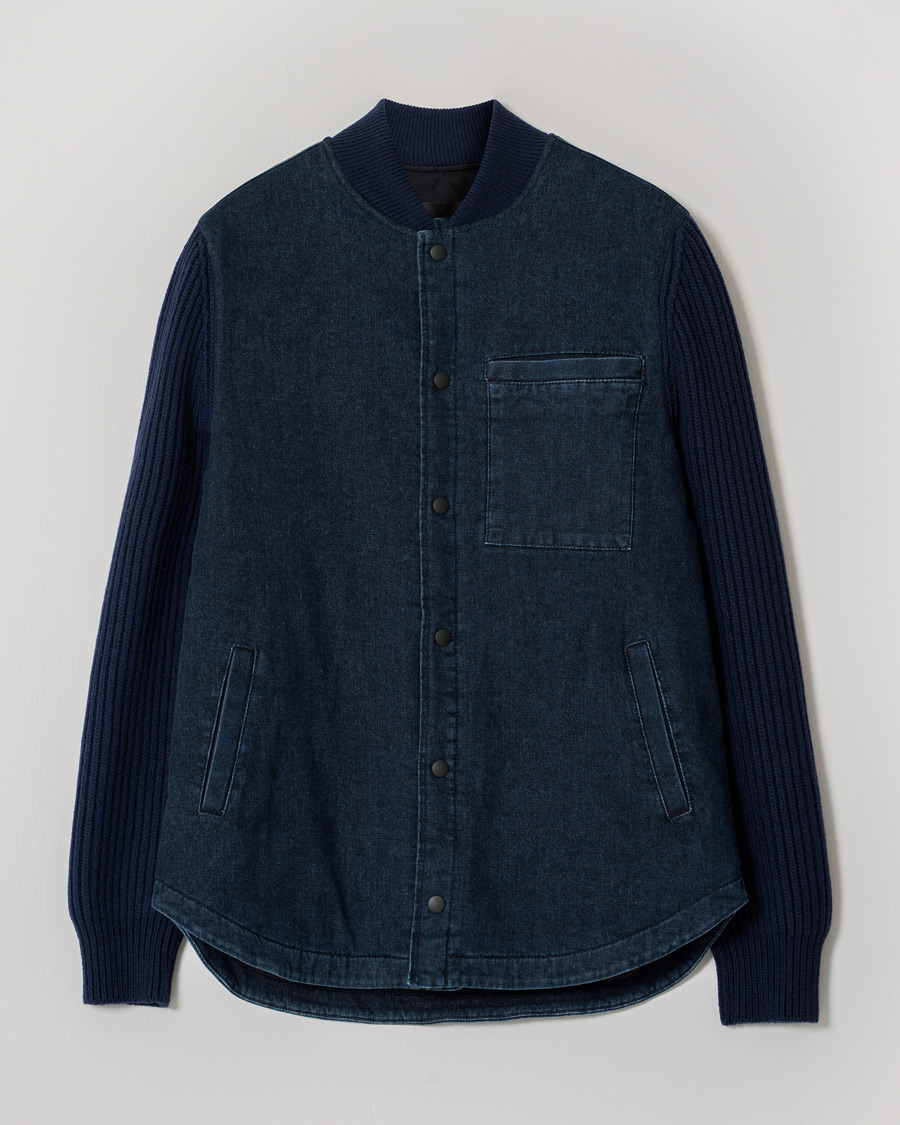 Homme | Manteaux Et Vestes | Pre-owned | Dondup Denim Hybrid Jacket Dark Indigo 50