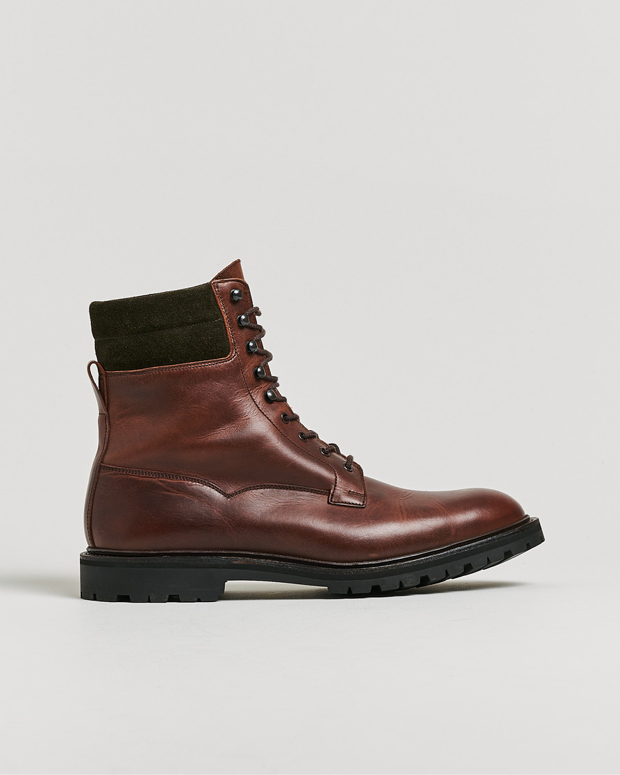 Homme | Pre-owned Chaussures | Pre-owned | Crockett & Jones Ross Boot Vibram Sole Chocolate Hurricane Hide UK10 - EU44,5