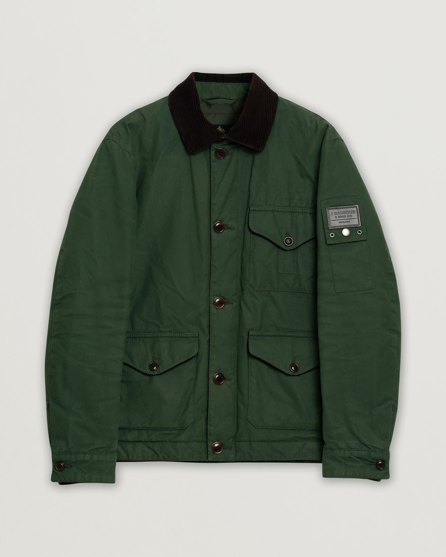 Homme | Manteaux Et Vestes | Pre-owned | Barbour Gold Standard Polkerris Padded Shirt Jacket Sage