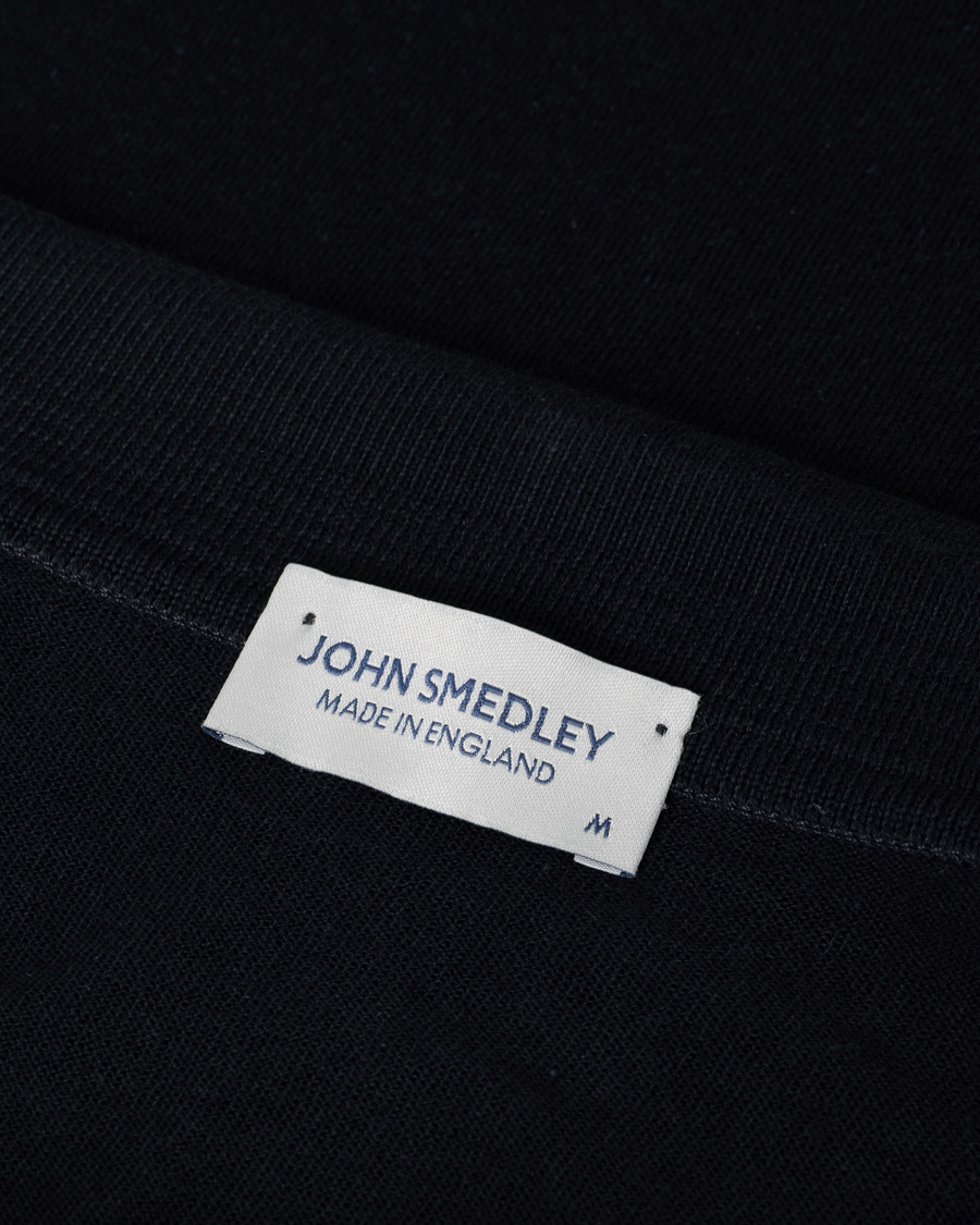 Homme | Polos | Pre-owned | John Smedley Adrian Slim Fit Sea Island Polo Navy