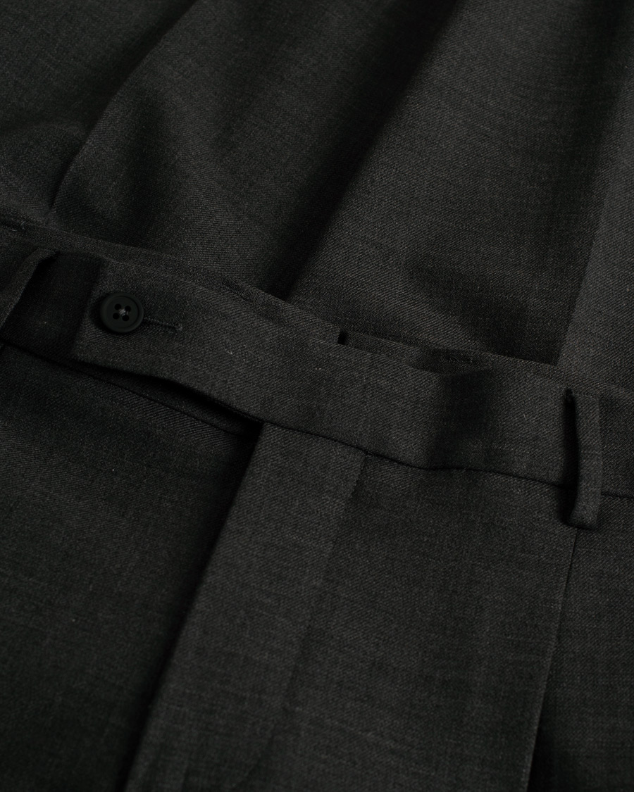 Homme | Pantalons | Pre-owned | Berwich Retro Elax Wool Trousers Dark Grey 46