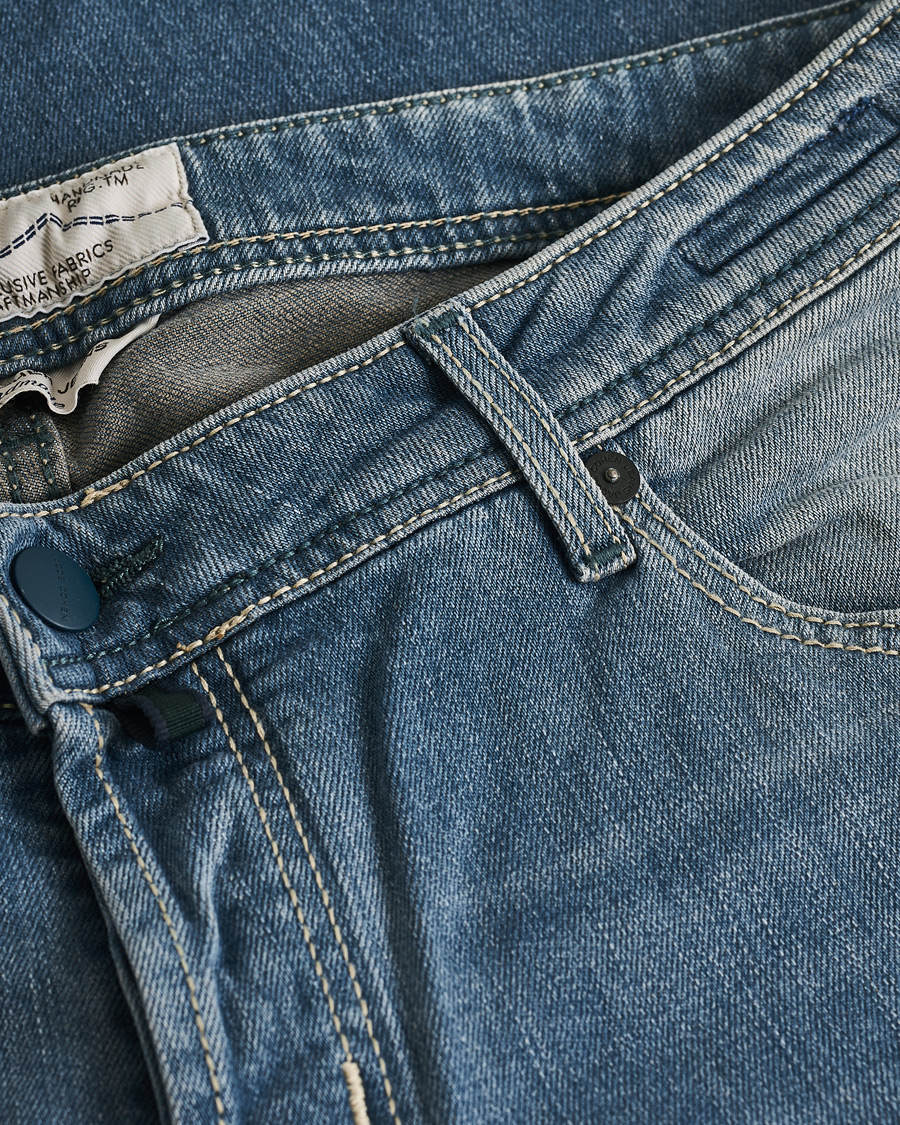 Homme | Jeans | Pre-owned | Jacob Cohën Nick 622 Slim Fit Stretch Jeans Light Blue W38