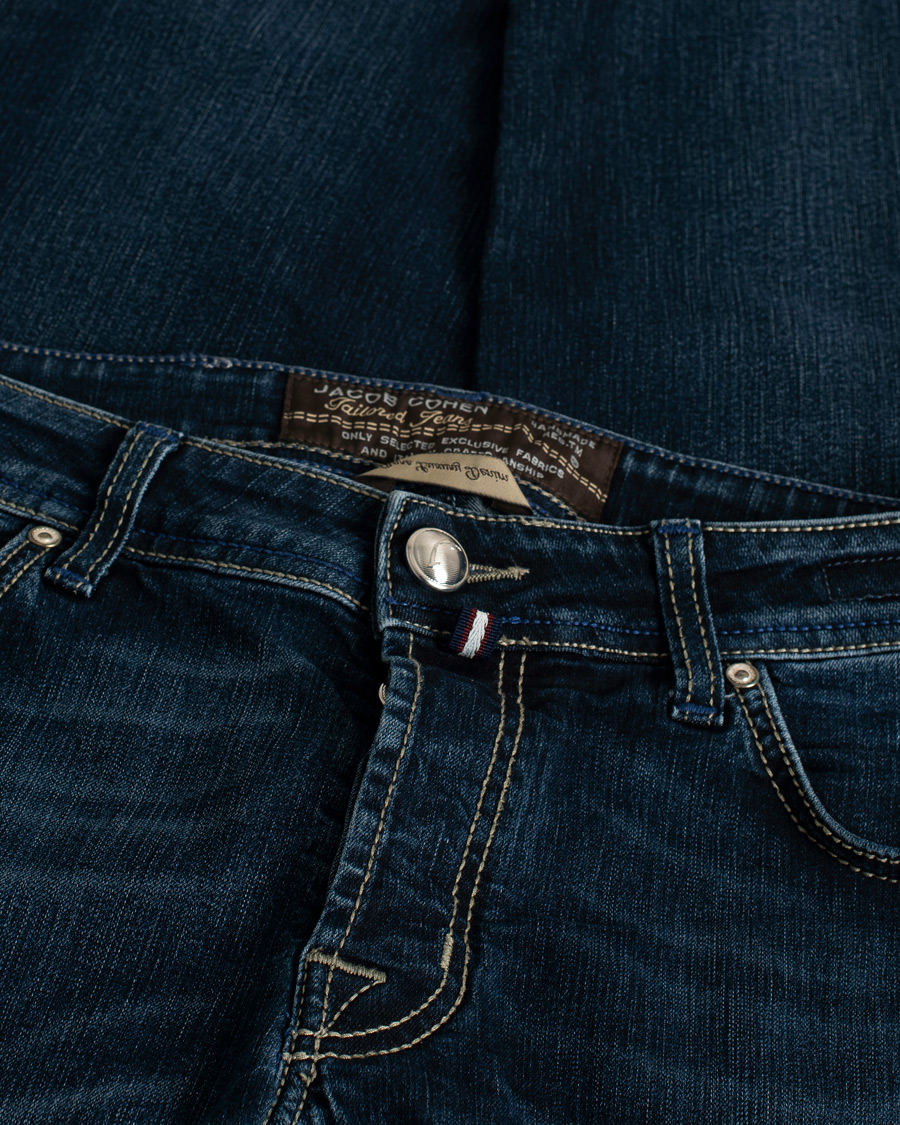 Homme | Jeans | Pre-owned | Jacob Cohën Nick 622 Slim Fit Stretch Jeans Medium Blue W33