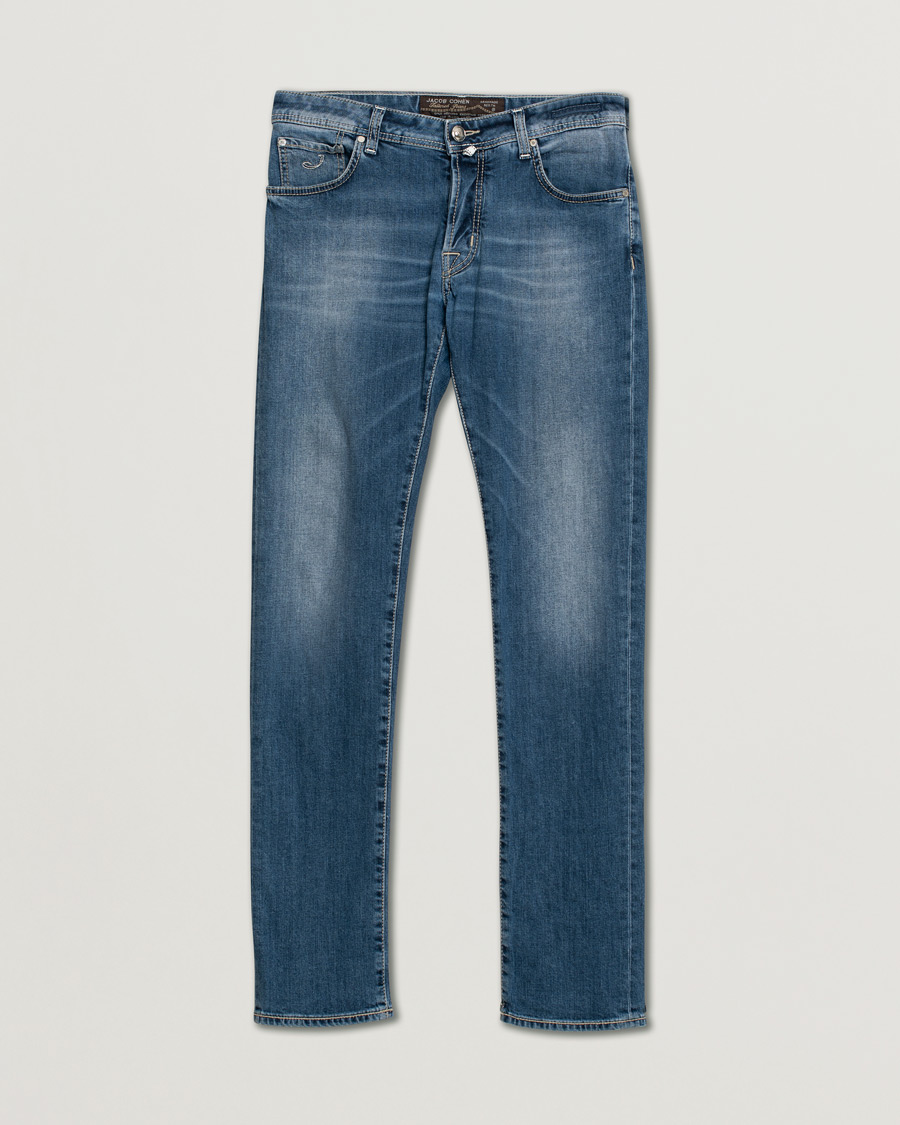 Homme | Jeans | Pre-owned | Jacob Cohën Nick 622 Slim Fit Stretch Jeans Blue W33