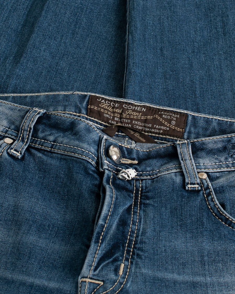 Homme | Jeans | Pre-owned | Jacob Cohën Nick 622 Slim Fit Stretch Jeans Blue W33